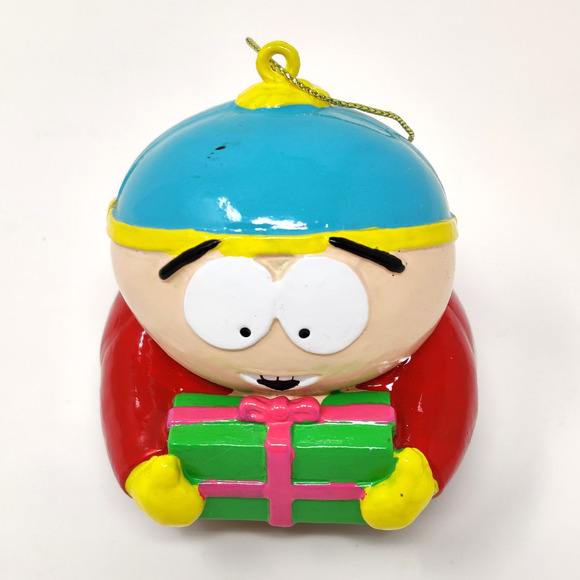 Vtg Comedy Partners 2005 South Park Cartman Holding Present Christmas Ornament - Picture 15 of 15